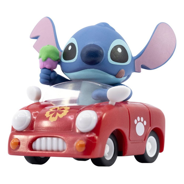 YuMe Toys Lilo & Stitch Vehículos de Cuerda con Figuras Zoom Hero Stitch Surtido Blind Box