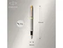 Parker Pluma IM Core Metal Cepillado GT