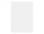 Liderpapel Recambio de papel A5 100 hojas 100g liso doble margen 6 taladros