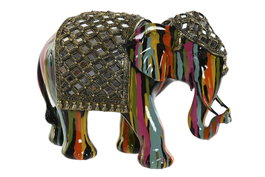 DKD Home Decor Figura de Elefante Multicolor en Resina
