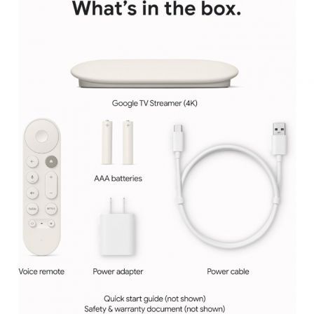 Google GA05662 Chromecast con Google TV Streamer 4K UHD HDR Dolby Vision Atmos, 32GB Almacenamiento, Control Dispositivos Inteligentes, Blanco