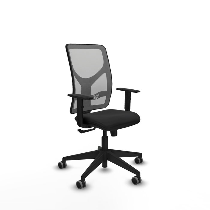 PIQUERAS Y CRESPO Silla de oficina Motilla con mecanismo Sincro, Negro y Gris PIQUERAS Y CRESPO Silla de oficina Motilla con mecanismo Sincro, Negro y Gris