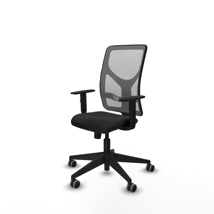 PIQUERAS Y CRESPO Silla de oficina Motilla con mecanismo Sincro, Negro y Gris PIQUERAS Y CRESPO Silla de oficina Motilla con mecanismo Sincro, Negro y Gris