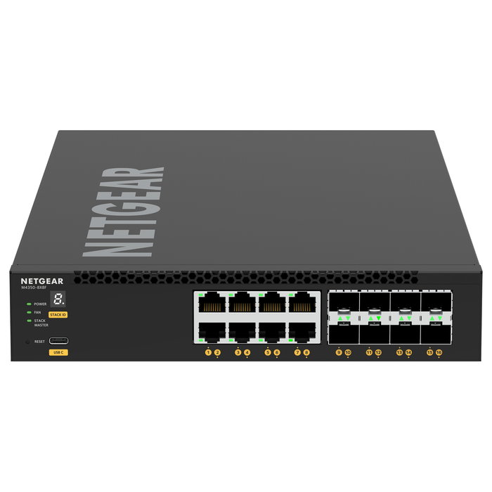 NETGEAR M4350-8X8F Switch Gestionado L3 10G Ethernet 8 Puertos RJ45 8 Puertos SFP+ Montaje en Rack 1U