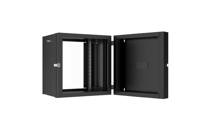 Lanview Armario Rack 12U 60x60 Doble Montaje en Pared con Puerta de Vidrio RAL9005