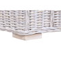 DKD Home Decor Sillón de Ratán y Algodón Blanco con Cojines