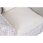 DKD Home Decor Sillón de Ratán y Algodón Blanco con Cojines