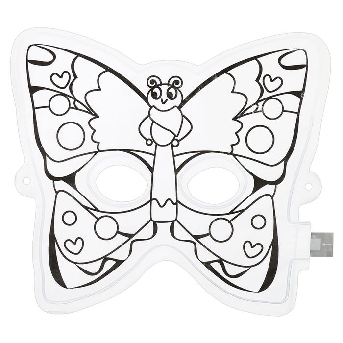 Jeux 2 momes Juego de 2 Máscaras Hinchables para Pintar con Rotuladores Incluidos Color