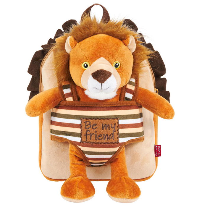 PERLETTI Mochila Reversible Lenny Lion Peluche 25cm