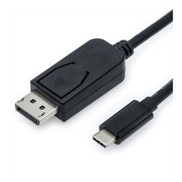 Adaptador USB Tipo C a DisplayPort v1.2, 2 m, Negro