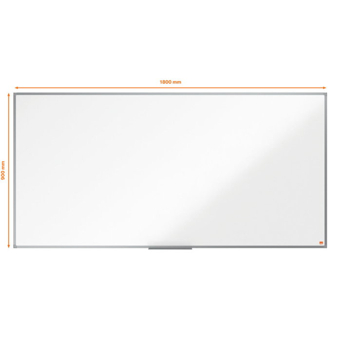 NOBO Pizarra Blanca Magnética Essence Lacada Marco Aluminio 1800 x 900 mm