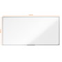 NOBO Pizarra Blanca Magnética Essence Lacada Marco Aluminio 1800 x 900 mm