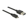 DeLOCK Cable USB 2.0 de 3 m USB A a Micro-USB B Negro