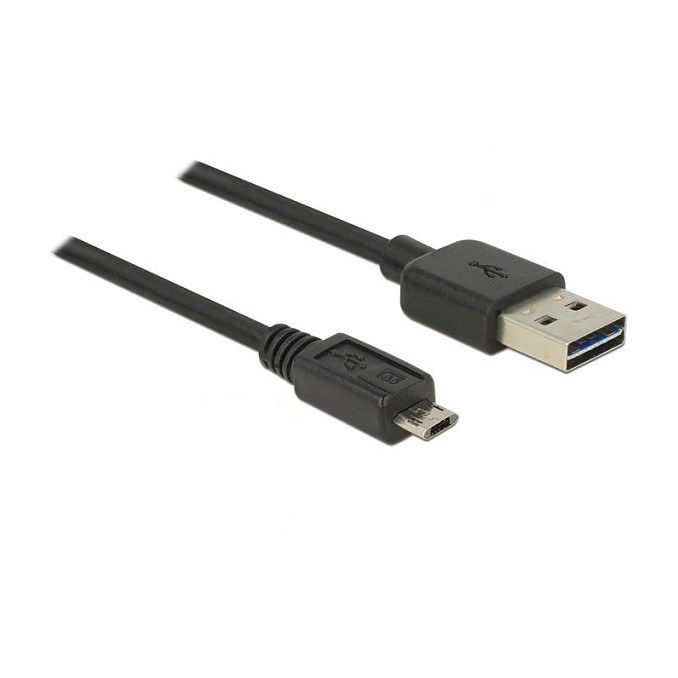DeLOCK Cable USB 2.0 de 3 m, USB Tipo-A a Micro-USB Tipo-B, Negro DeLOCK Cable USB 2.0 de 3 m, USB Tipo-A a Micro-USB Tipo-B, Negro