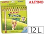 Alpino Trimax Lápices de Colores con Sacapuntas, 12 Unidades