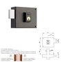 YALE Cerradura de sobreponer 124-a/hpr/ 8/ Izquierda
