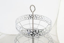 DKD Home Decor Frutero Basicos Plateado Metal 28 x 39 x 28 cm