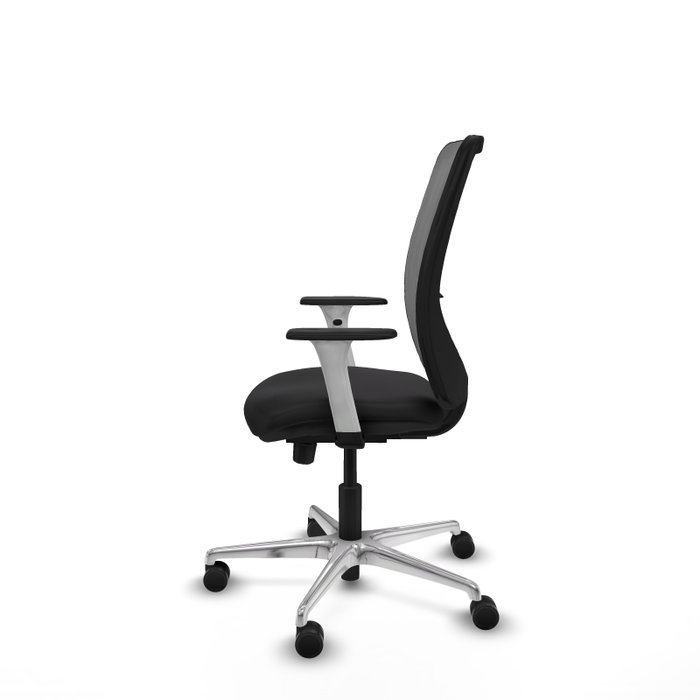 PIQUERAS Y CRESPO Silla de oficina Zulema con mecanismo Sincro/Traslack, Negro/Gris