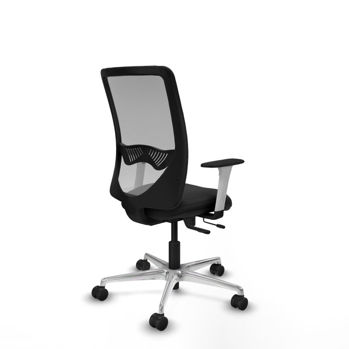 PIQUERAS Y CRESPO Silla de oficina Zulema con mecanismo Sincro/Traslack, Negro/Gris