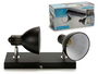 Grunding Lámpara Negra 2xE14 Max40W 15 x 9 x 32 cm (Set de 4)