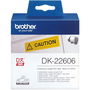 Brother DK22606 Cinta Continua Amarilla 62mm x 15.24m Etiquetas Personalizadas