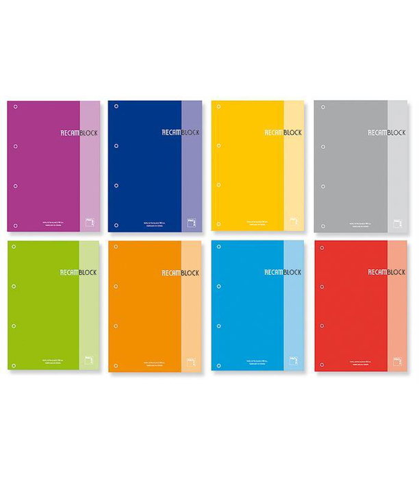 Pacsa Recambio 100H A4 Encolado 90gr 5X5 4 Taladros Recamblock Turquesa (Set de 5) Pacsa Recambio 100H A4 Encolado 90gr 5X5 4 Taladros Recamblock Turquesa (Set de 5)