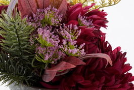 DKD Home Decor Planta Blanco Fucsia 30 x 26 x 30 cm (12 Unidades)