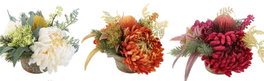 DKD Home Decor Planta PE Hierro Surtido de 3 Colores