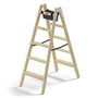 Hailo Master H80 Escalera de Madera 2 x 5 Escalones