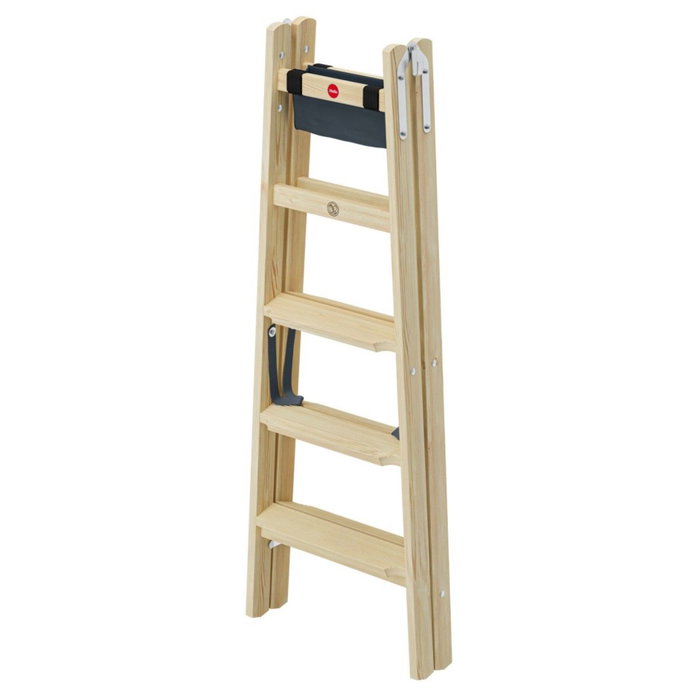 Hailo Master H80 Escalera de Madera 2 x 5 Escalones