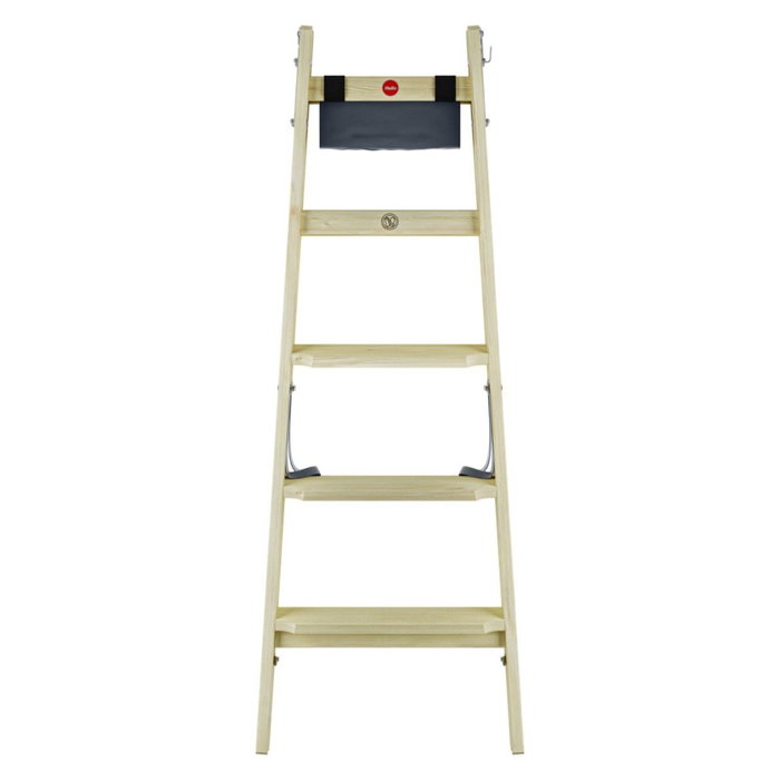 Hailo Master H80 Escalera de Madera 2 x 5 Escalones