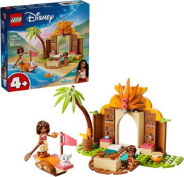 Lego Disney Vaiana Casa de la Aldea y Barco 43282 - Set de construcción con 85 piezas para niños +4 años