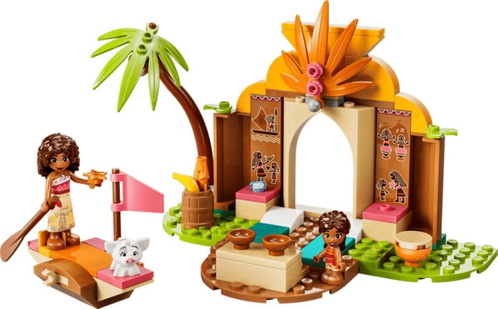 Lego Disney Vaiana Casa de la Aldea y Barco 43282 - Set de construcción con 85 piezas para niños +4 años