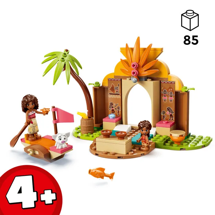 LEGO Disney Vaiana Casa de la Aldea y Barco 43282