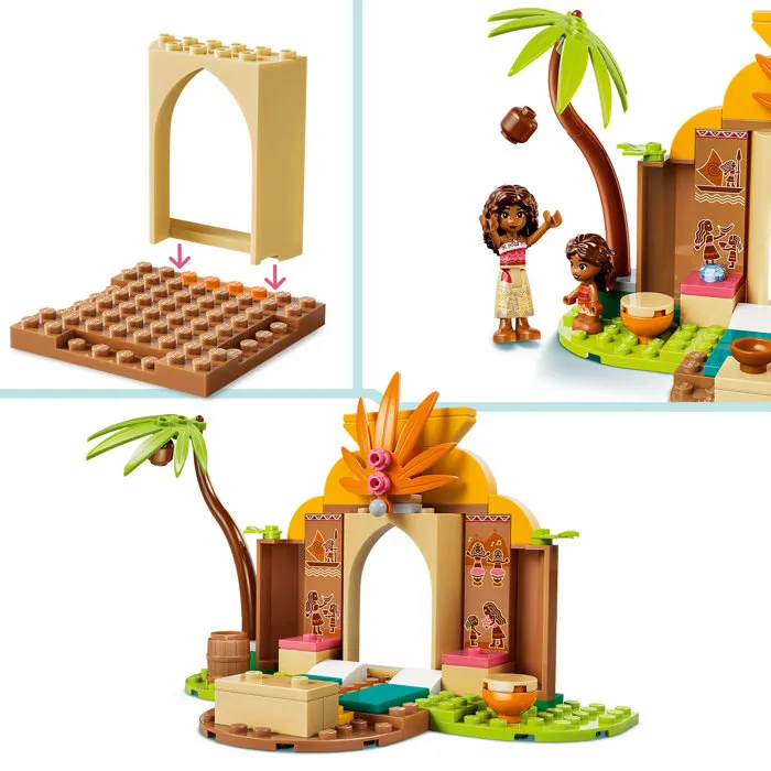 LEGO Disney Vaiana Casa de la Aldea y Barco 43282