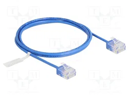 DeLOCK Cable de red Cat.6 U/UTP Ultra Slim 1 m azul