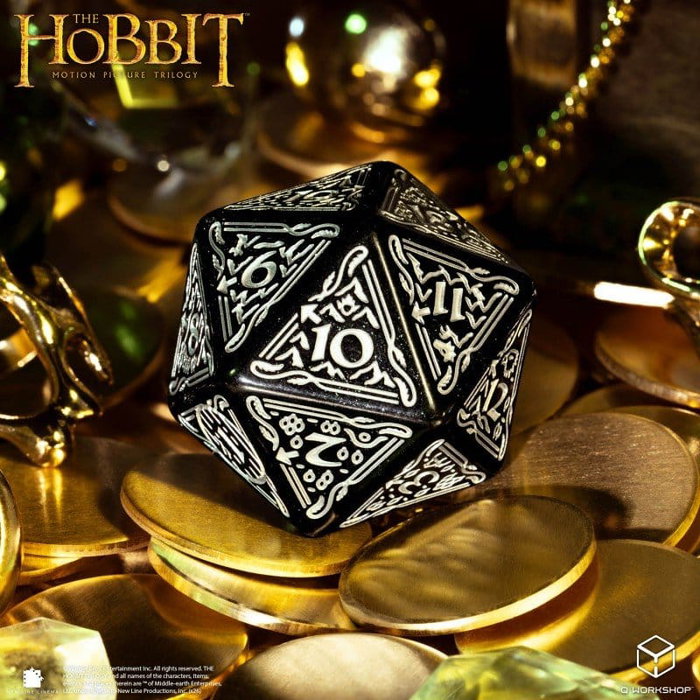 Q Workshop El Hobbit Spindown Jumbo Dado Umbral TCG D20