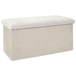 Home Deco Factory Banco-puf Plegable Emilia Beige