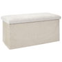 Home Deco Factory Banco-puf Plegable Emilia Beige