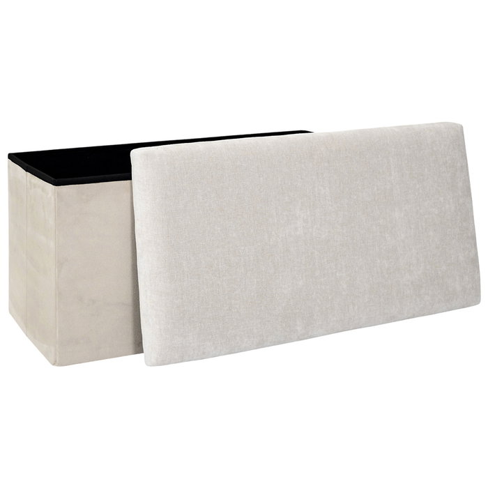Home Deco Factory Banco-puf Plegable Emilia Beige
