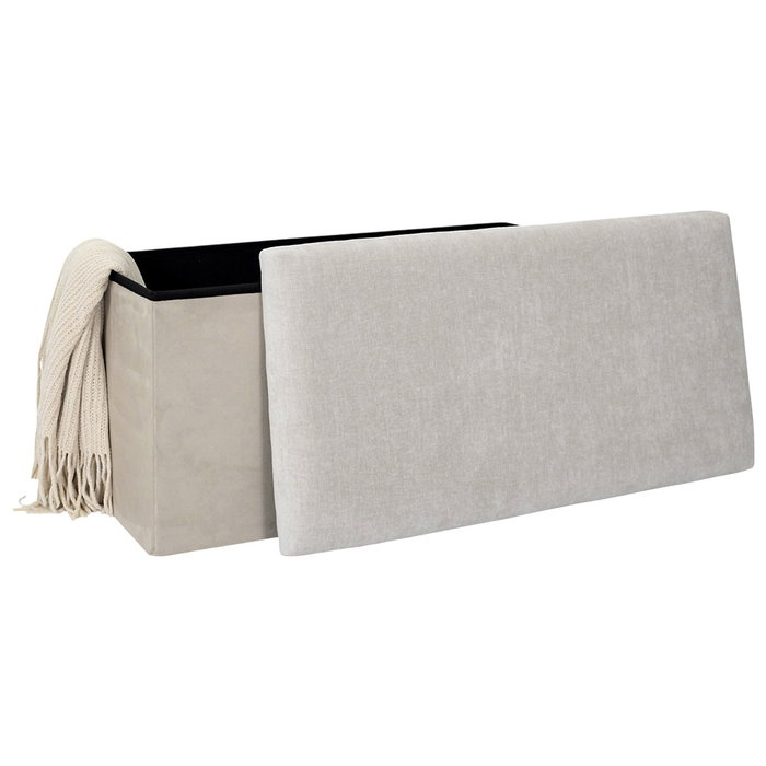 Home Deco Factory Banco-puf Plegable Emilia Beige
