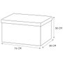 Home Deco Factory Banco-puf Plegable Emilia Beige