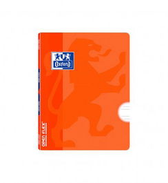 Libreta Grapada Oxford School Openflex A5 48H 90G Pauta 3,5 Naranja (Set de 10)
