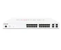 Fortinet FortiSwitch 124E (FS-124E) - Switch Gestionado 24 Puertos Gigabit, 4 SFP, 12 PoE, Formato 1U