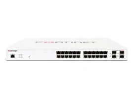 Fortinet FortiSwitch 124E (FS-124E) - Switch Gestionado 24 Puertos Gigabit, 4 SFP, 12 PoE, Formato 1U