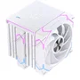 Einarex GLIDE G300 EXAC-GL-300-R-W Refrigerador CPU Aire 120mm RGB Doble Ventilador Blanco - Compatible con Intel LGA 1150/1151/1200/1700/1851/2011 y AMD AM4/AM5