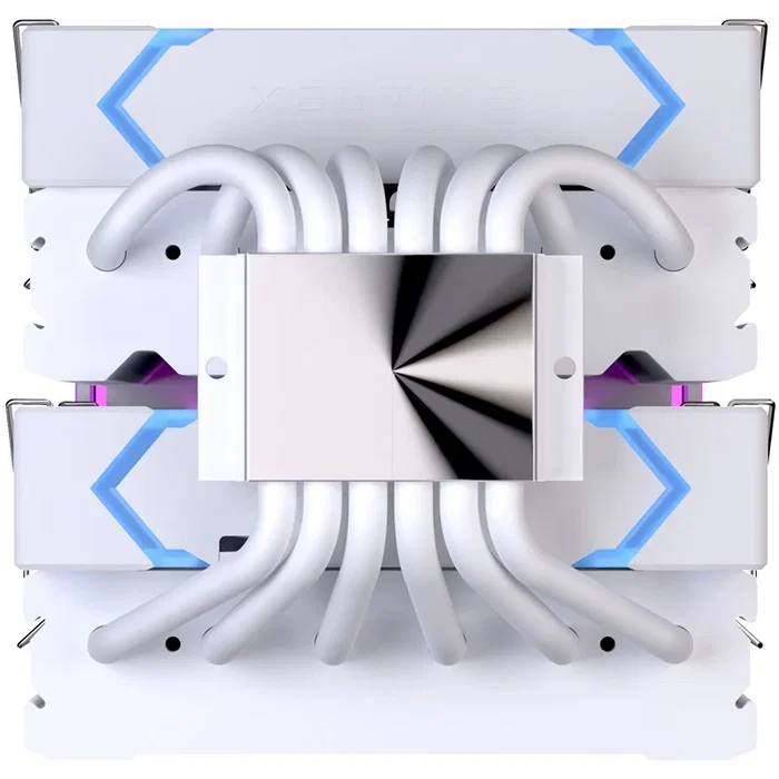 Einarex GLIDE G300 EXAC-GL-300-R-W Refrigerador CPU Aire 120mm RGB Doble Ventilador Blanco - Compatible con Intel LGA 1150/1151/1200/1700/1851/2011 y AMD AM4/AM5