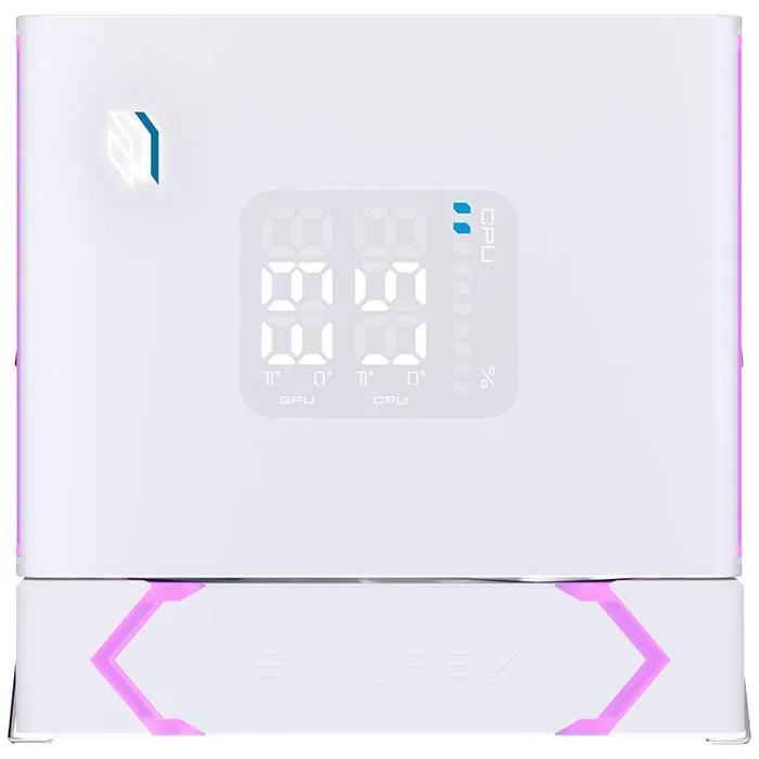 Einarex GLIDE G300 EXAC-GL-300-R-W Refrigerador CPU Aire 120mm RGB Doble Ventilador Blanco - Compatible con Intel LGA 1150/1151/1200/1700/1851/2011 y AMD AM4/AM5