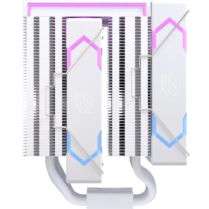 Einarex GLIDE G300 EXAC-GL-300-R-W Refrigerador CPU Aire 120mm RGB Doble Ventilador Blanco - Compatible con Intel LGA 1150/1151/1200/1700/1851/2011 y AMD AM4/AM5