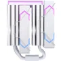 Einarex GLIDE G300 EXAC-GL-300-R-W Refrigerador CPU Aire 120mm RGB Doble Ventilador Blanco - Compatible con Intel LGA 1150/1151/1200/1700/1851/2011 y AMD AM4/AM5